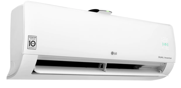 Airco LG Dualcool met luchtreiniger zijkant links